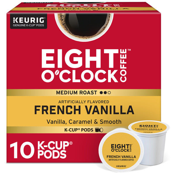 Eight O’Clock French Vanilla Medium Roast Coffee K-Cup Pods