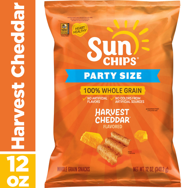 Sun Chips Whole Grain Snacks, Harvest Cheddar