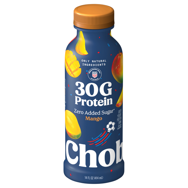 Chobani Zero Added Sugar Greek Yogurt Mango Protein Drink