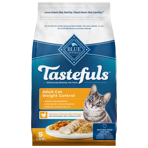 Blue Buffalo Tastefuls Natural Food for Adult Cats, Weight Control