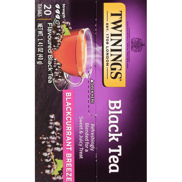 Twinings Of London Blackcurrant Breeze Premium Black Tea Bags