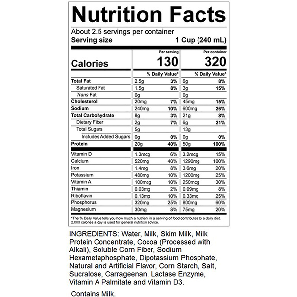 Rockin' Protein MAX 50G Chocolate Banana Protein Shake