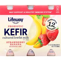 Lifeway Kefir, Strawberry Banana, 6 Pack️