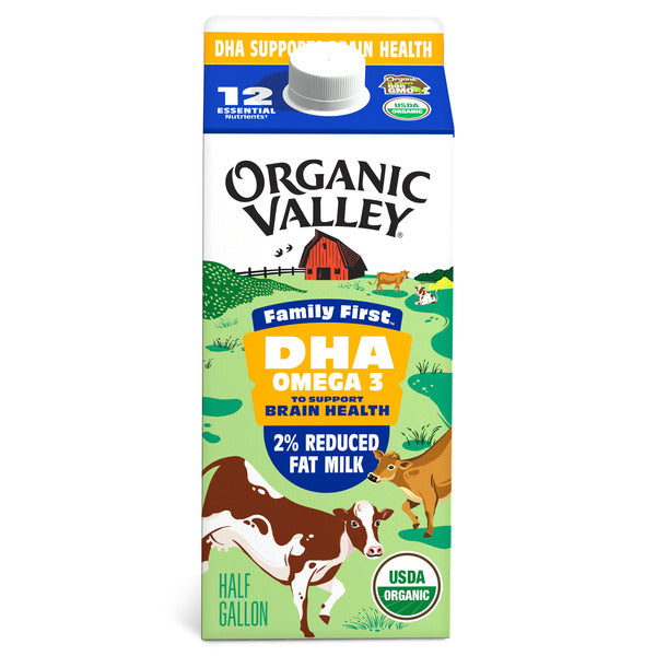 Organic Valley® Omega 3 DHA 2% Organic Milk, Family First