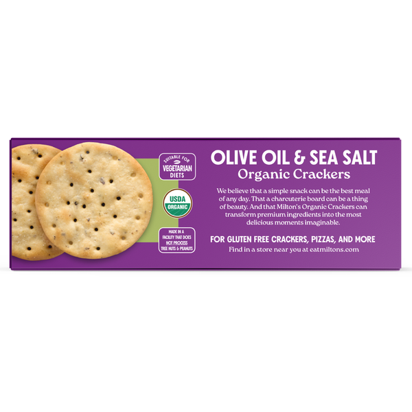 Milton's Organic Crackers, Olive Oil & Sea Salt