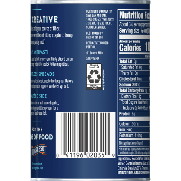 Progresso White Kidney Beans, Cannellini