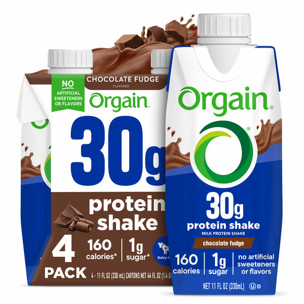 Orgain 30g Protein Shake, Dairy Based - Chocolate Fudge