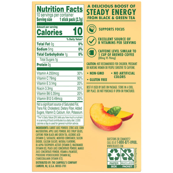 V8 Energy Peach Mango Powder