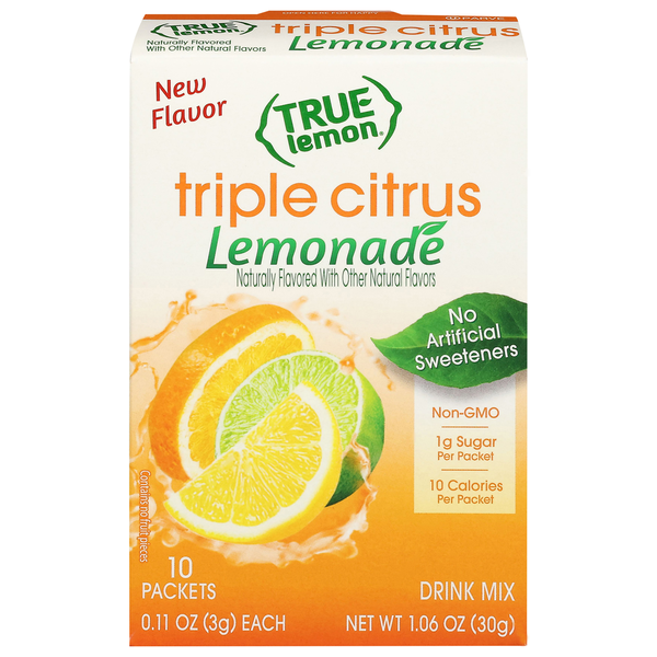 True Lemon Drink Mix, Triple Citrus Lemonade