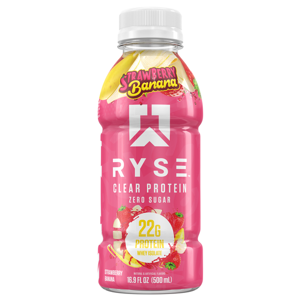 RYSE Zero Sugar Strawberry Banana Clear Protein