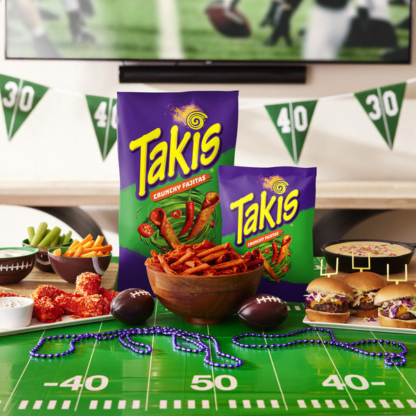 Takis Crunchy Fajitas 9.9 oz Sharing Size Bag, Fajita Flavored Mild Spicy Rolled Tortilla Chips