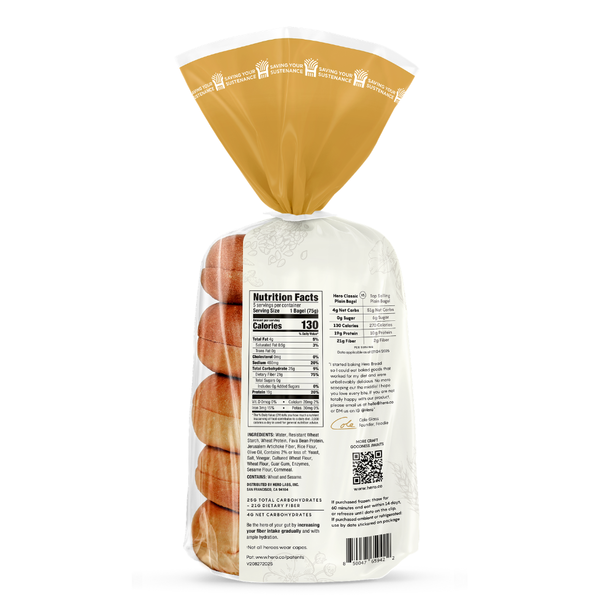 Hero Bread Plain Bagels