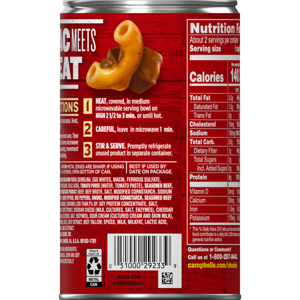 Campbell's Beefy Mac Soup