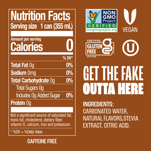 Zevia Soda, Zero Sugar, Creamy Root Beer