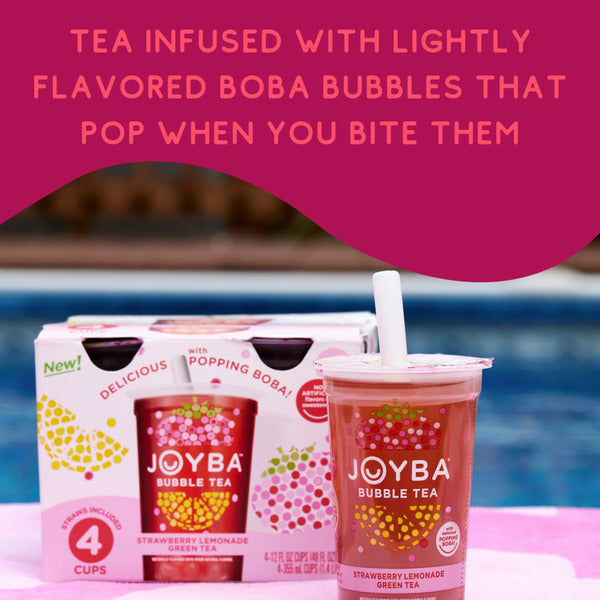 Joyba Raspberry Dragonfruit Black Bubble Tea