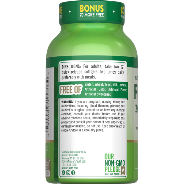 Nature's Truth Fish Oil Lemon Flavor Softgel