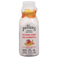 Pillars Yogurt, Greek, Drinkable, Strawberry Banan...
️