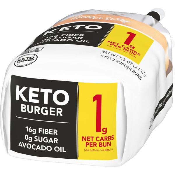 Lewis Bake Shop White Keto Burger Buns