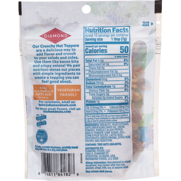Diamond Nut Toppers, Garden Ranch, Crunchy