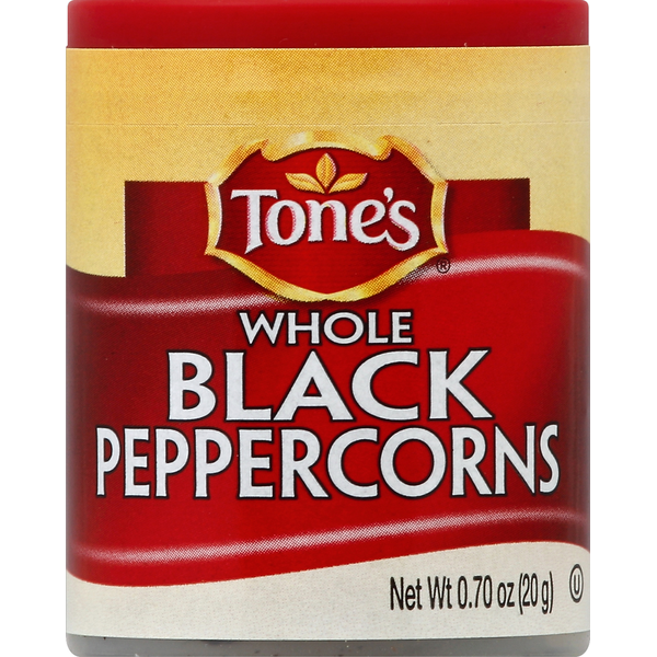 Tone's Peppercorns, Black, Whole