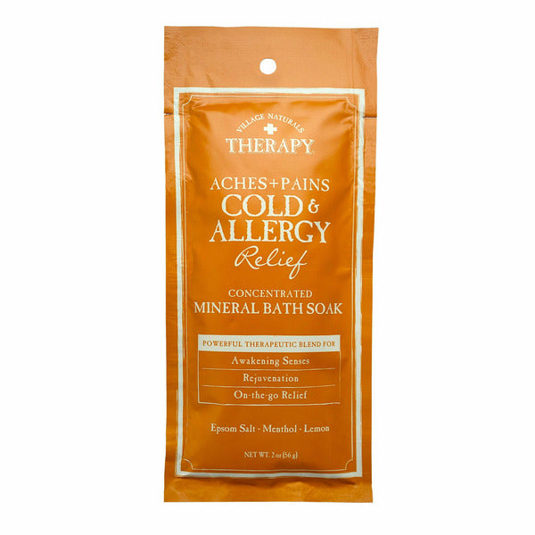 Village Naturals Therapy Cold & Allergy Relief Concentrated Bath Soak
