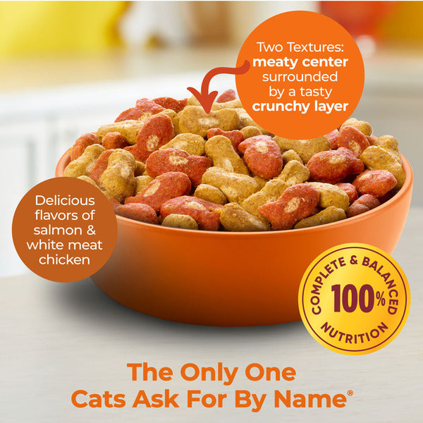 Meow Mix Tender Centers with Salmon & White Meat Chicken Flavors, Dry Cat Food