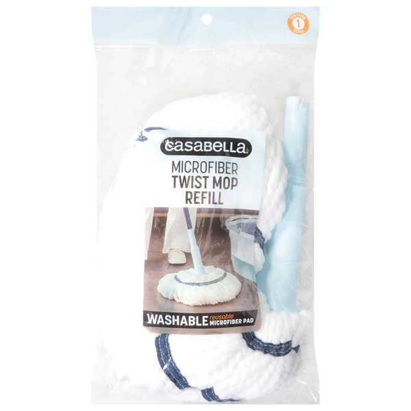 Casabella Twist Mop Refill, Microfiber
