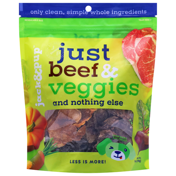 Jack & Pup Oven Baked Just Beef & Veggies Dog Treats