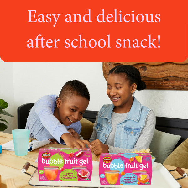 Del Monte Bubble Fruit Gel Apple Watermelon Fruit Cup Snacks