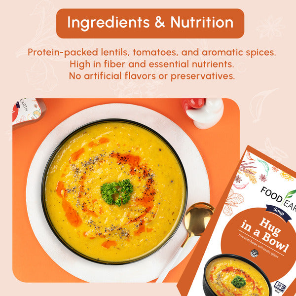 Food Earth Hug in a bowl Lentil Soup