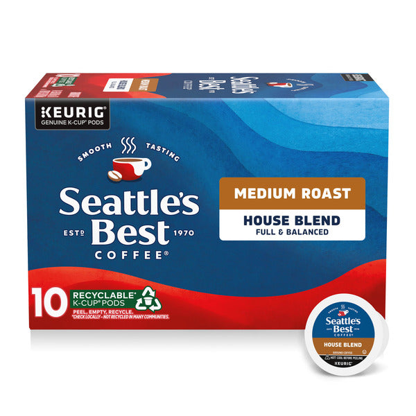 SEATTLE'S BEST COFFEE House Blend Medium Roast K-Cup Coffee