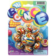 Ja-Ru Hi Bounce Balls, Super Pack, 9 Pack, Ages 4+️