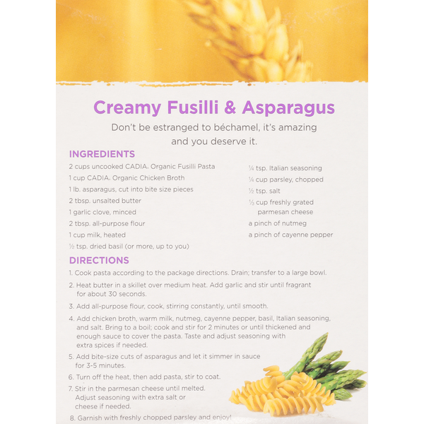CADIA Fusilli, Organic