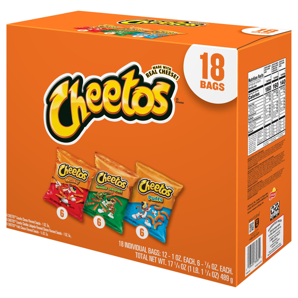 Cheetos Cheese Flavored Snacks Variety Pack