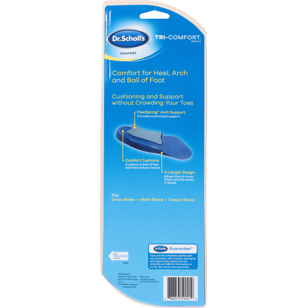 Dr. Scholl's Insoles, Comfort, Men's, Size 8-12