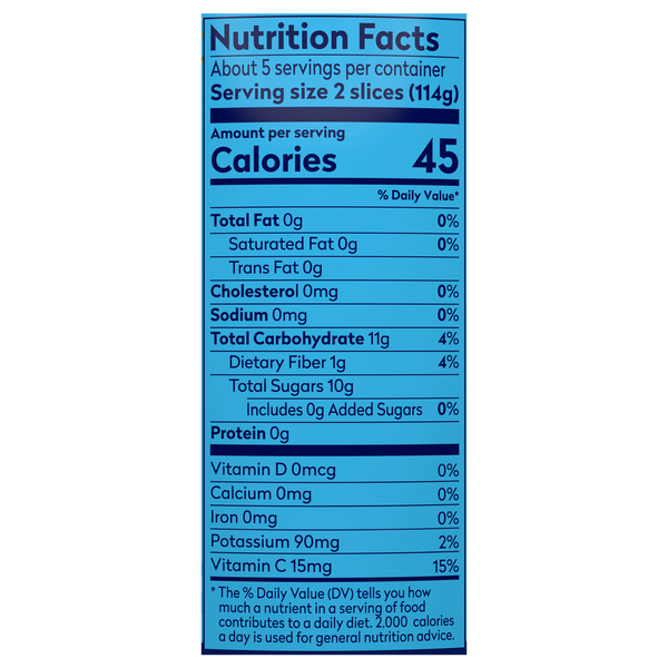 Dole No Sugar Added in Water Pineapple Slices