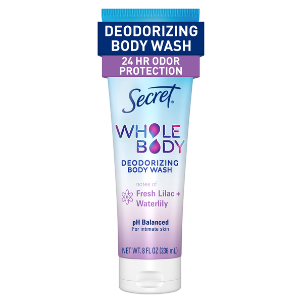 Secret Deodorizing Body Wash, Lilac & Waterlily