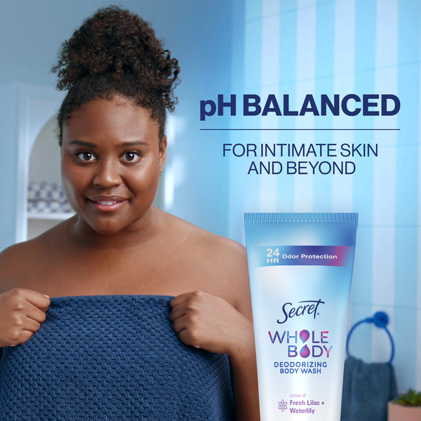 Secret Deodorizing Body Wash, Lilac & Waterlily