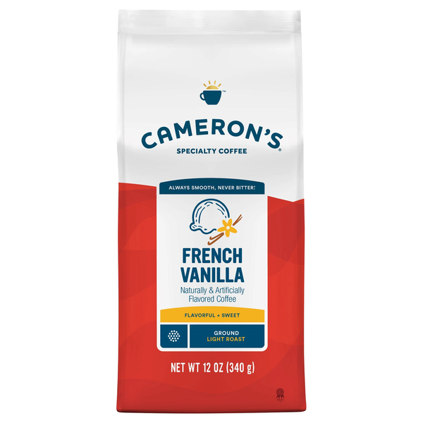Cameron's Coffee Bag, Flavored, French Vanilla, Light Roast Ground Coffee