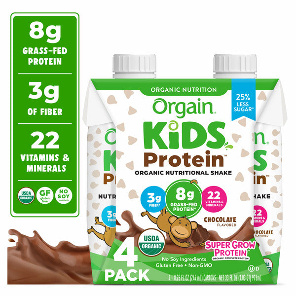 Orgain Organic Kids Nutritional Shake, 22 Vitamins & Minerals - Chocolate