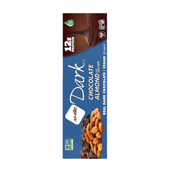 NuGo Dark Almond with Sea Salt Vegan, Gluten Free Protein Bar