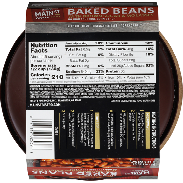 Reser’s Main St Bistro Signature Baked Beans with Brown Sugar & Molasses