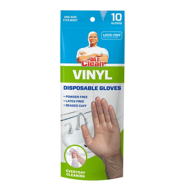 Mr. Clean Vinyl Disposable Gloves One Size