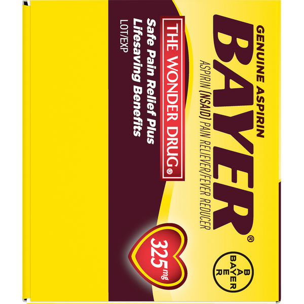 Bayer Aspirin, Genuine, 325 mg, Coated Tablets