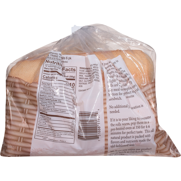 Vieira's Bakery Authentic Hoagie Rolls
