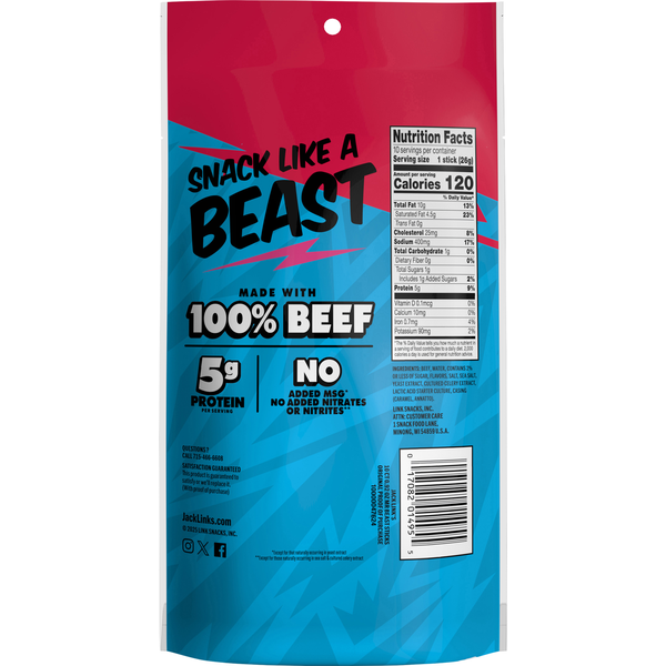 Jack Link's Mr Beast Original Beef Sticks