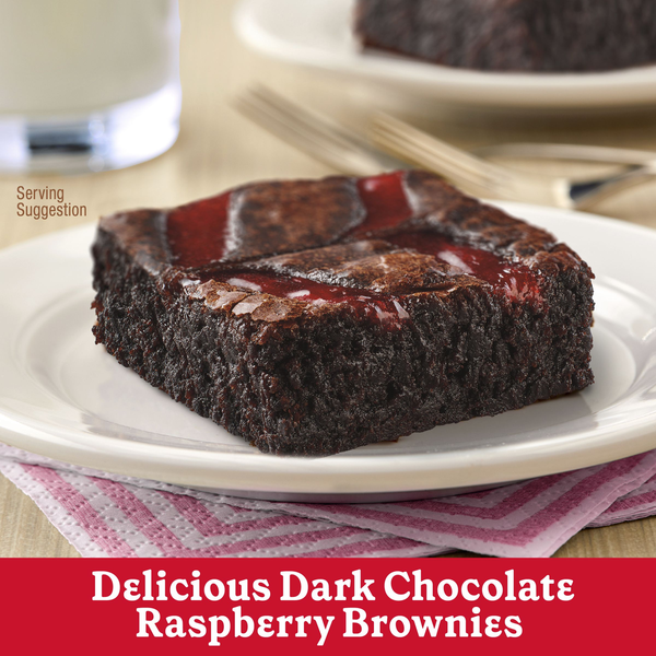 Betty Crocker Delights Dark Chocolate Raspberry Brownie Mix