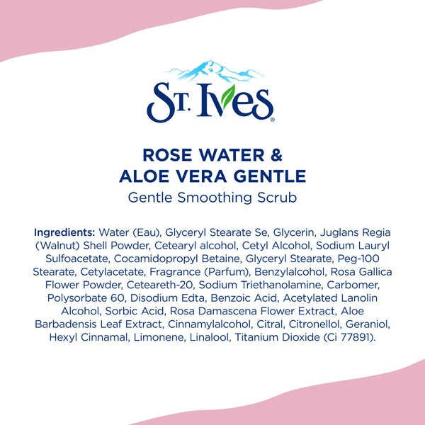 St. Ives Face Scrub Rose Water & Aloe Vera