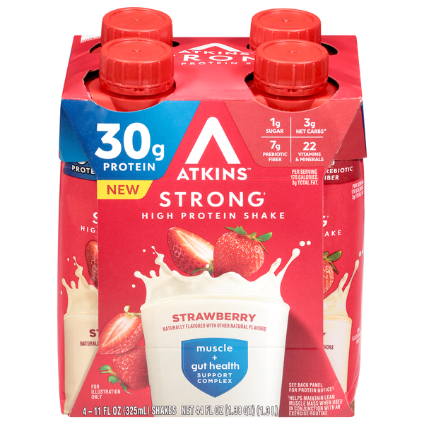 Atkins Strong Strawberry High Protein Shake
