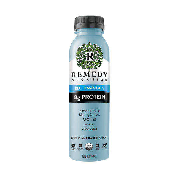 Remedy Organics  Blue Essentials, Plant Based Protein, Ready-to-Drink